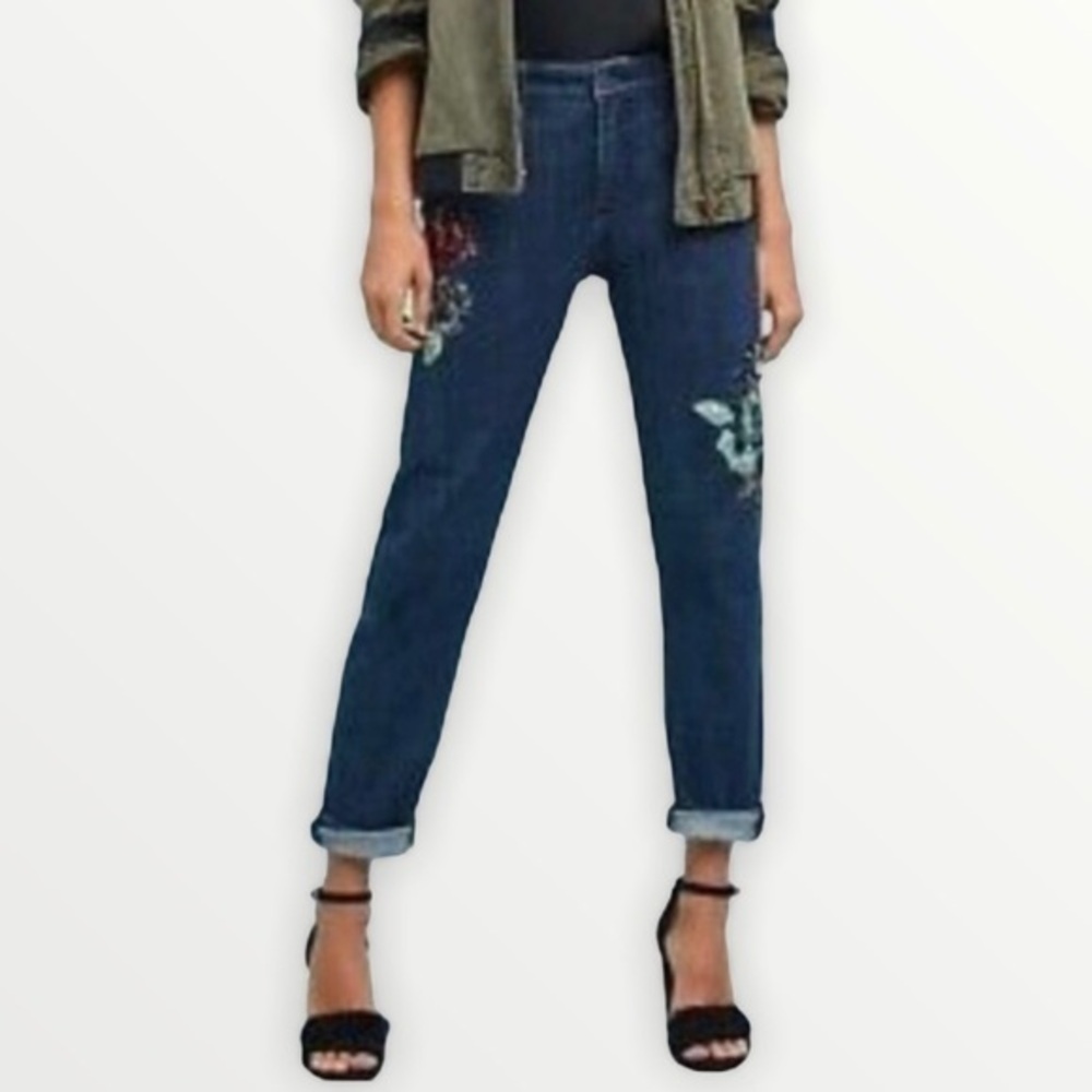 PILCRO & THE LETTERPRESS Sequin Slim BF Jean sz 27